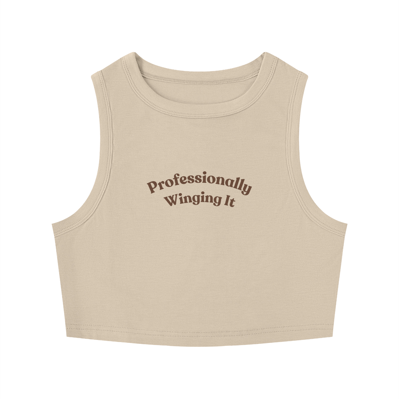 Professionally Winging It Crop Tank Top